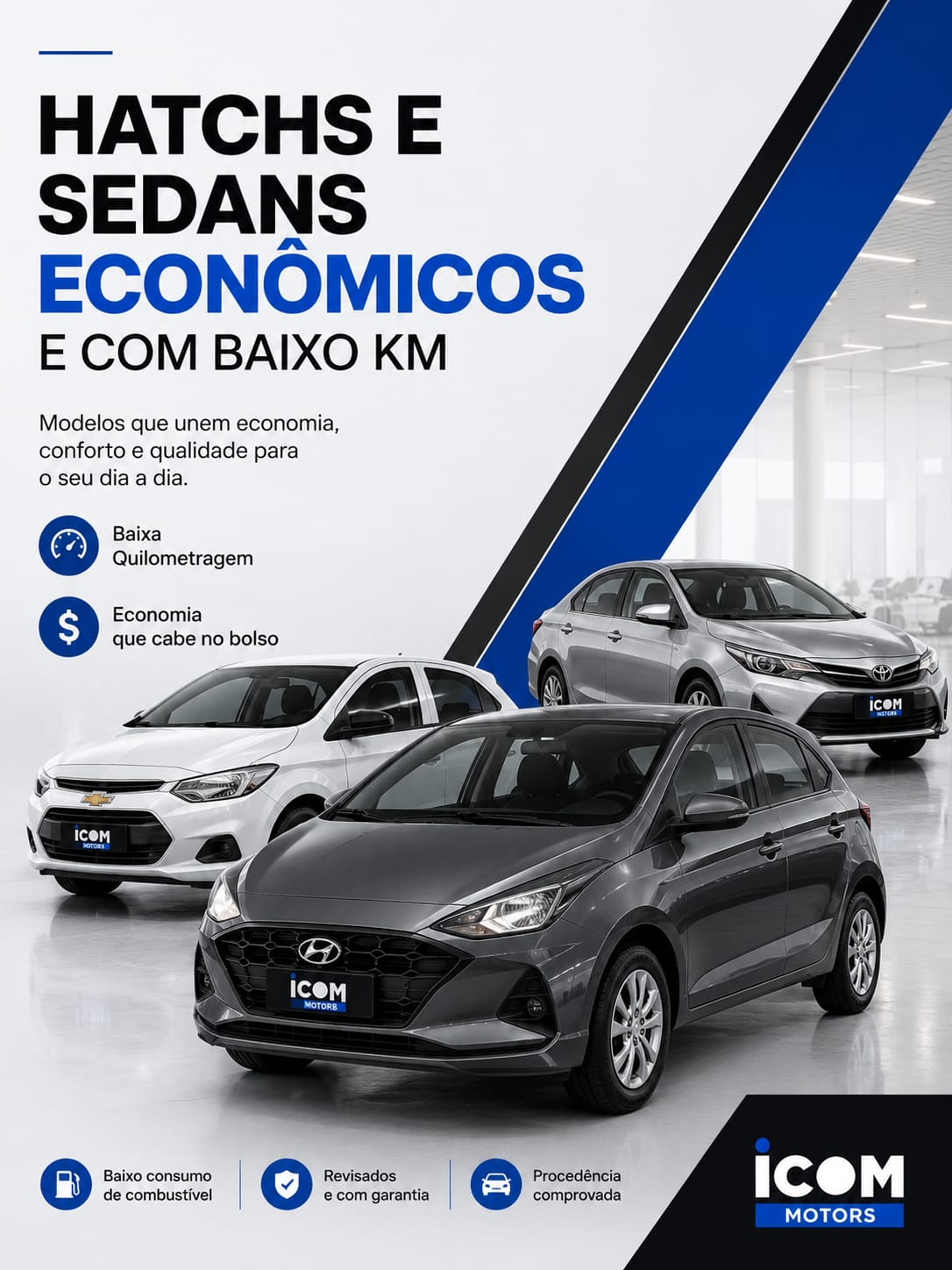 Hatchs e sedans economicos